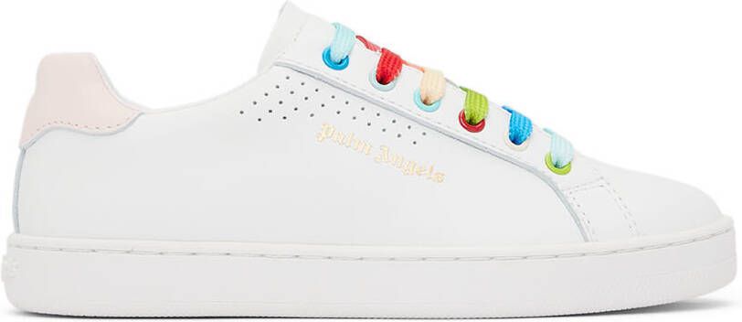 Palm Angels Kids White & Pink Palm 1 Sneakers