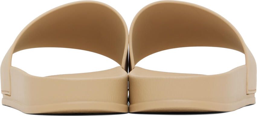 Palm Angels monogram-embossed slides Neutrals