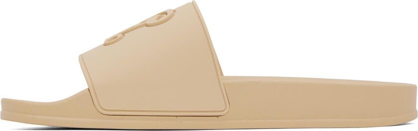 Palm Angels monogram-embossed slides Neutrals - Picture 3