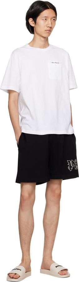 Palm Angels Beige New Logo Slides - Picture 4