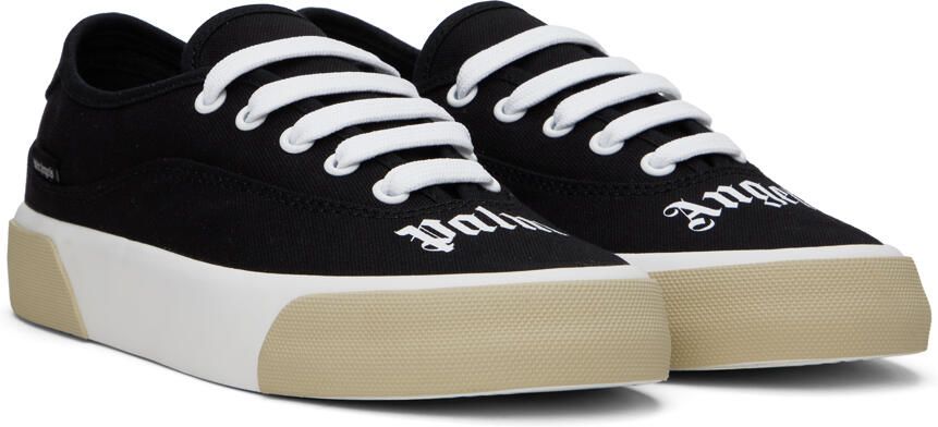 Palm Angels Black Logo Skaters Sneakers - Picture 2