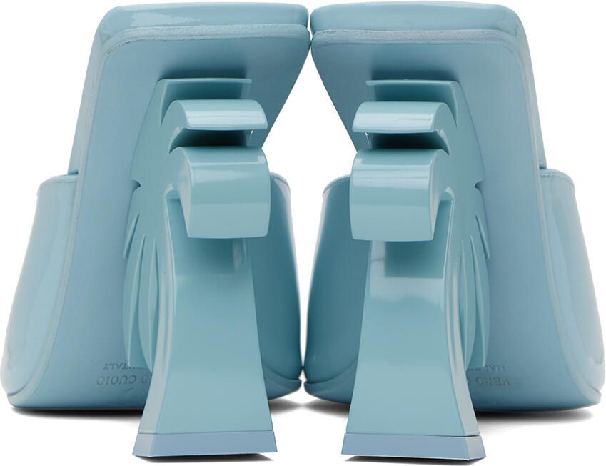 Palm Angels Blue Palm Mules