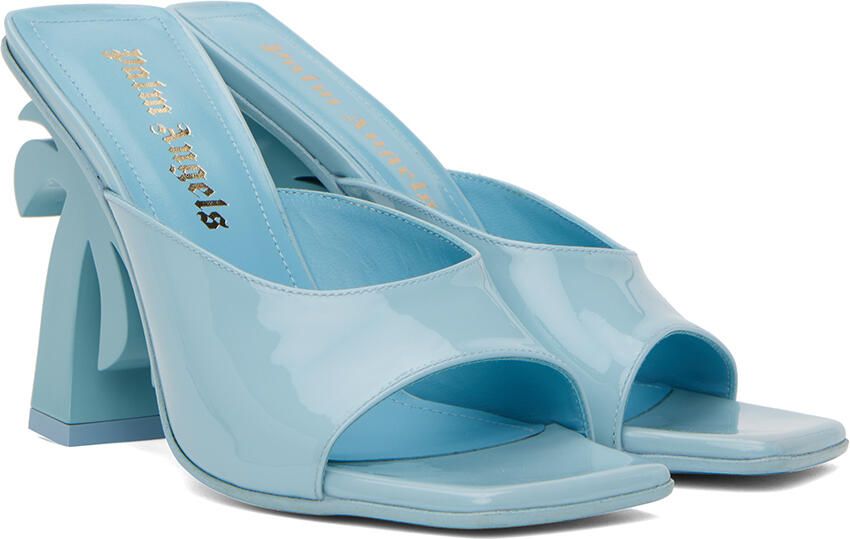 Palm Angels Blue Palm Mules - Picture 2
