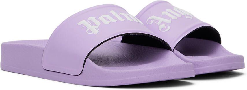Palm Angels Kids Purple Pool Big Kids Slides - Picture 2