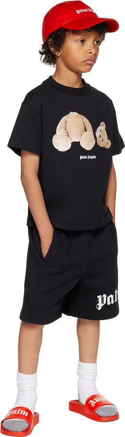 Palm Angels Kids Red Pool Big Kids Slides - Picture 3