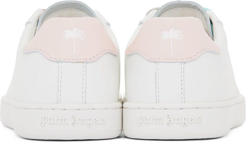 Palm Angels Kids White & Pink Palm 1 Sneakers