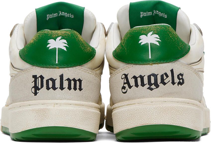 Palm Angels Off-White & Green University Sneakers