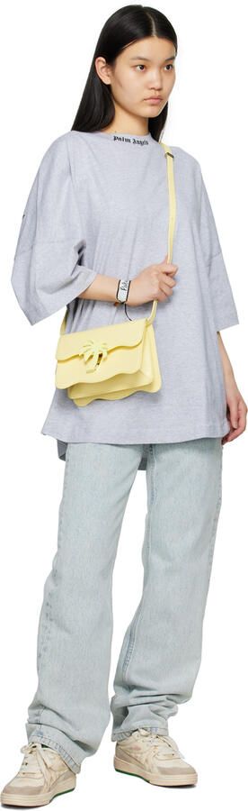 Palm Angels Off-White & Green University Sneakers - Picture 4