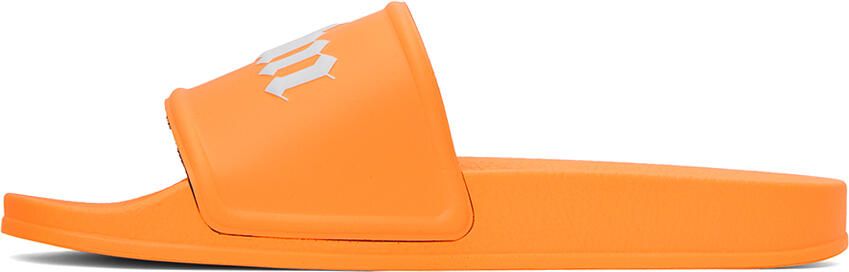 Palm Angels Orange Printed Slides - Picture 4