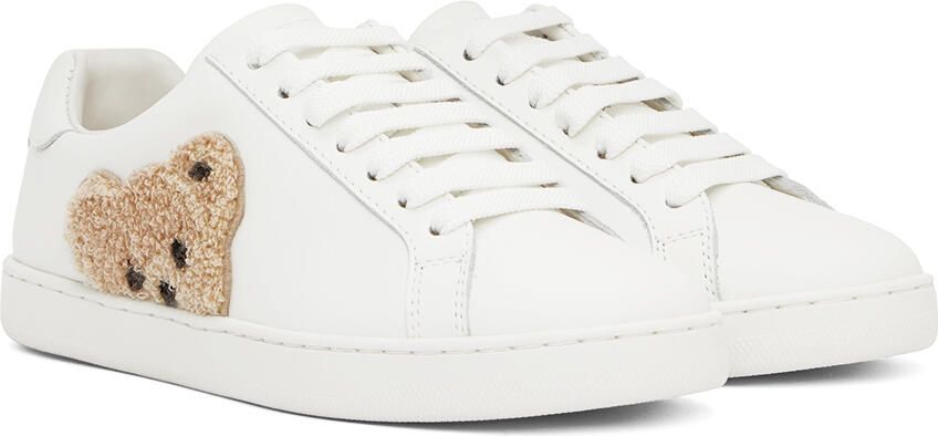 Palm Angels White New Teddy Bear Sneakers - Picture 2