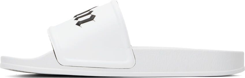 Palm Angels White Pool Slides - Picture 4