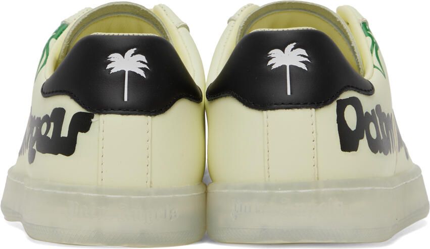 Palm Angels Yellow Palm One Sketchy Logo Sneakers - Picture 5