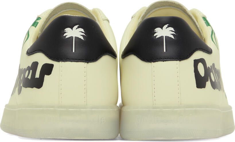 Palm Angels Yellow Palm One Sketchy Logo Sneakers
