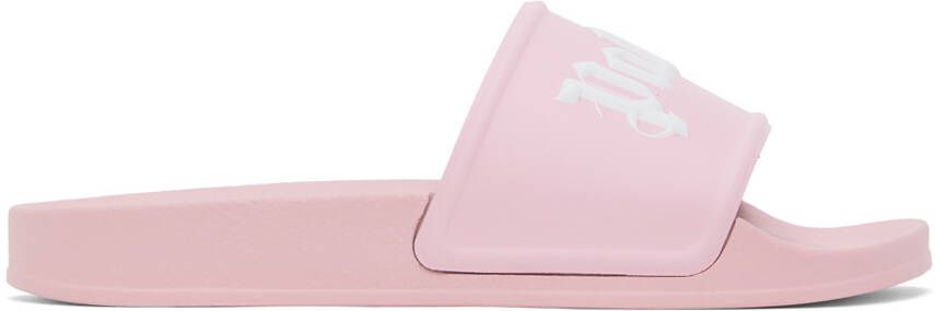 Palm Angels Pink Embossed Sandals