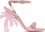 Palm Angels Pink Palm Heeled Sandals - Thumbnail 1