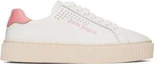 Palm Angels White & Pink Palm One Platform Sneakers