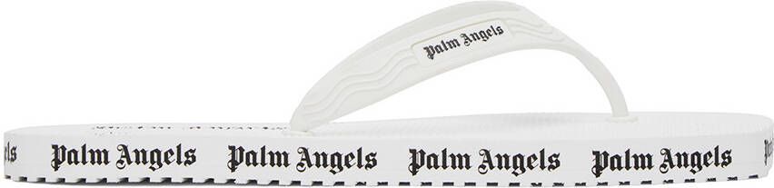Palm Angels White Logo Sandals