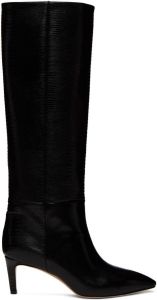 Paris Texas Black Croc Tall Boots