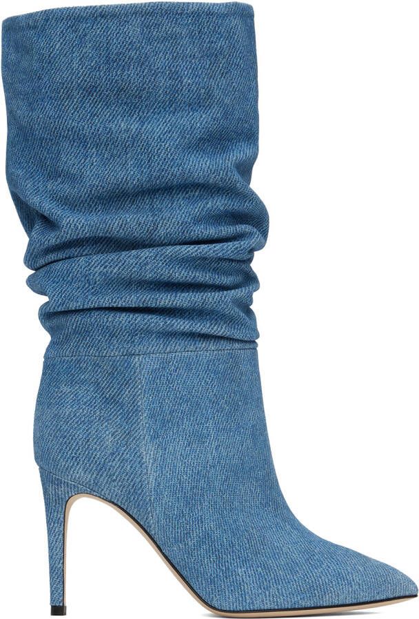 Paris Texas Blue Slouchy Boots