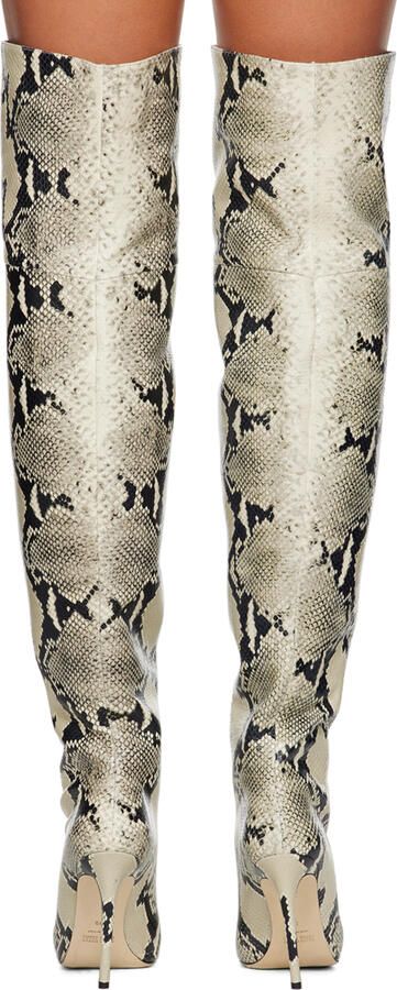 Paris Texas Beige Stiletto Boots