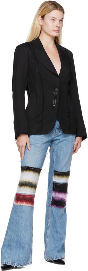 Paris Texas Black Croc Tall Boots - Picture 4