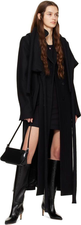 Paris Texas Black Croc Tall Boots - Picture 4