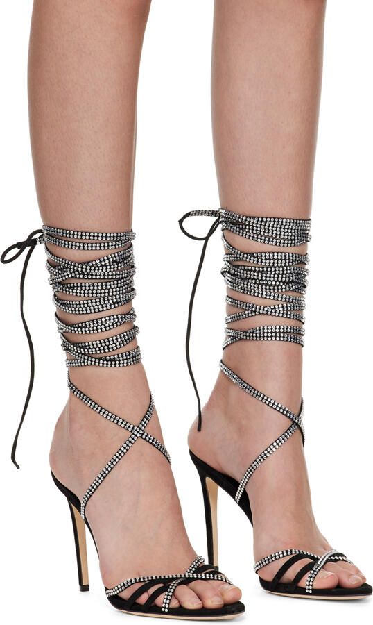 Paris Texas Black Holly Nicole Heeled Sandals - Picture 3