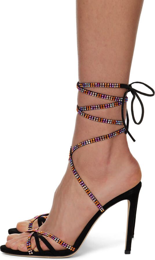 Paris Texas Black Holly Nicole Heeled Sandals - Picture 2