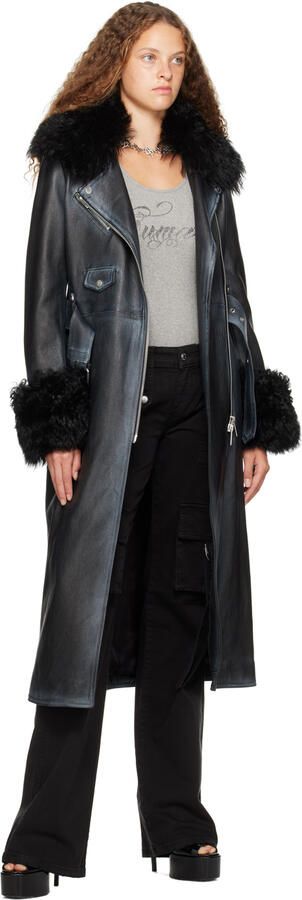 Paris Texas Black Marina Mules - Picture 4