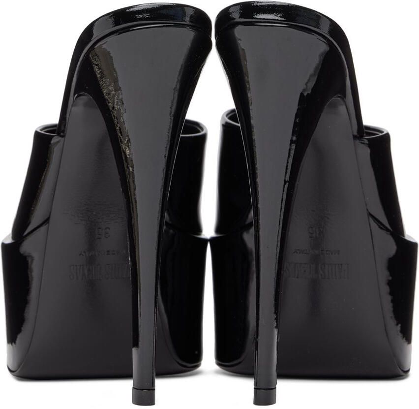 Paris Texas Black Marina Platform Heels