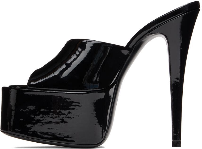 Paris Texas Black Marina Platform Heels - Picture 3