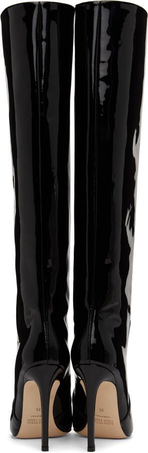Paris Texas Black Pointed Tall Boots - Picture 3