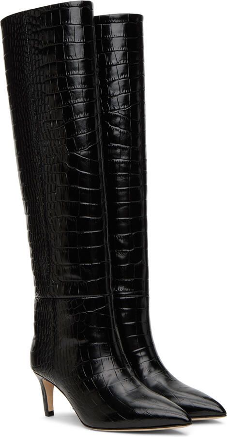 Paris Texas Black Stiletto Boots - Picture 3