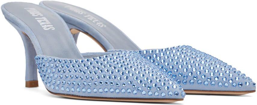 Paris Texas Blue Hollywood 75 Mules - Picture 2