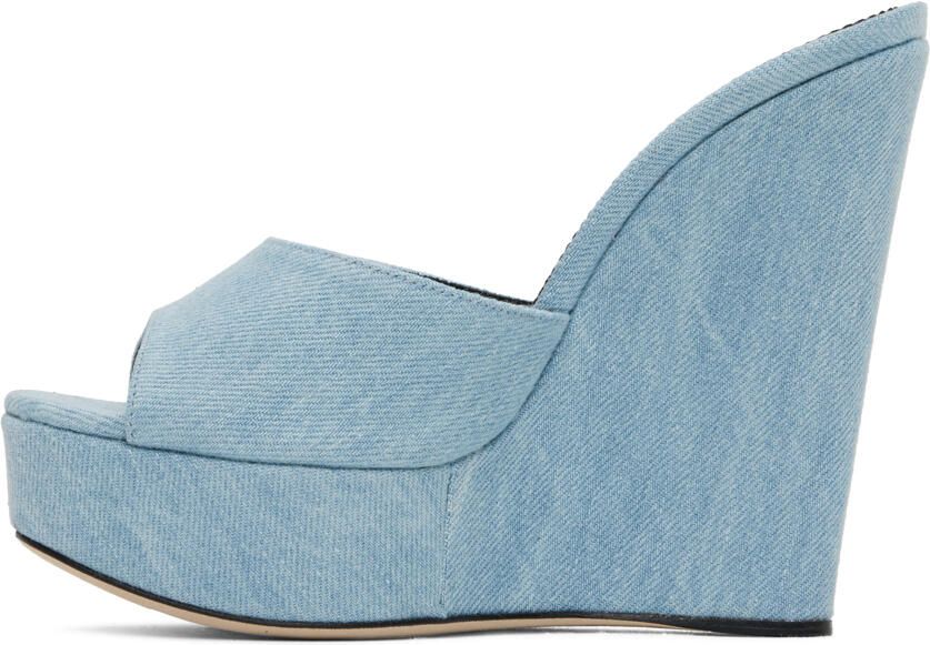Paris Texas Blue Olga Heeled Sandals - Picture 3