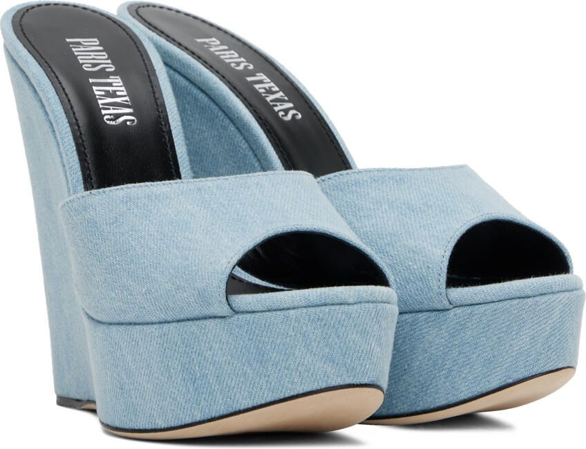 Paris Texas Blue Olga Heeled Sandals - Picture 2