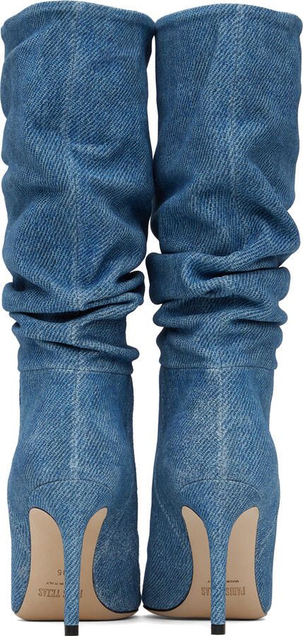 Paris Texas Blue Slouchy Boots - Picture 5