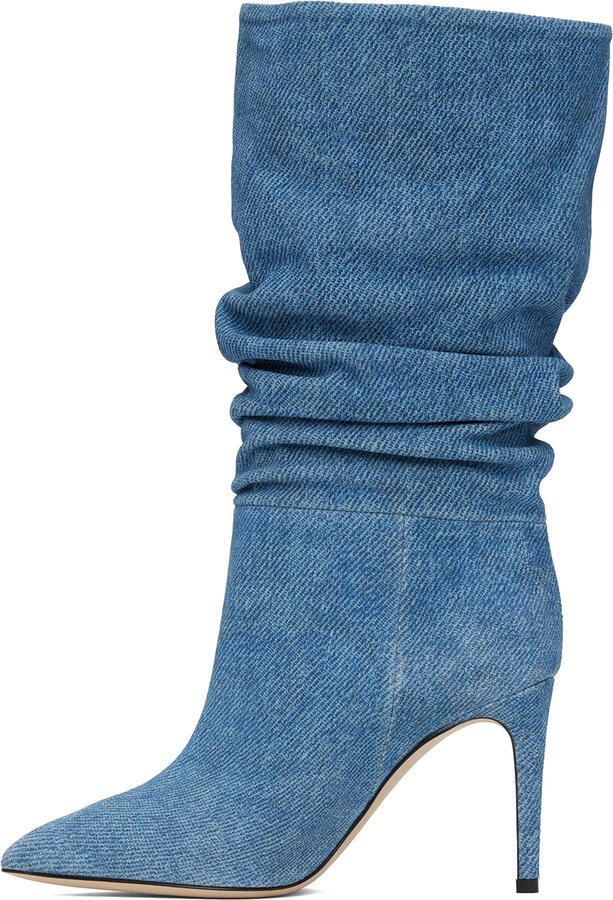 Paris Texas Blue Slouchy Boots