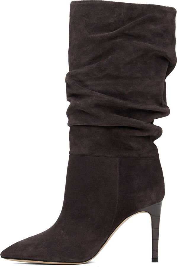 Paris Texas Brown Slouchy Boots - Picture 2