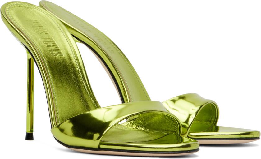 Paris Texas Green Lidia Mules - Picture 2