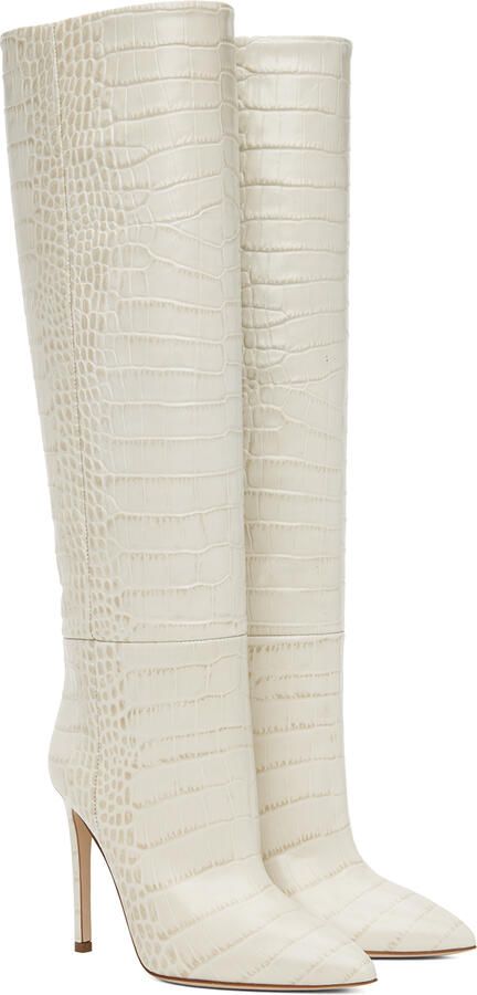 Paris Texas Off-White Stiletto Boots