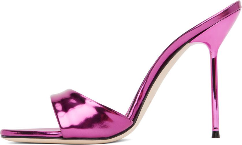 Paris Texas Pink Lidia Mules - Picture 3