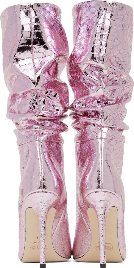 Paris Texas Pink Slouchy Boots - Picture 5