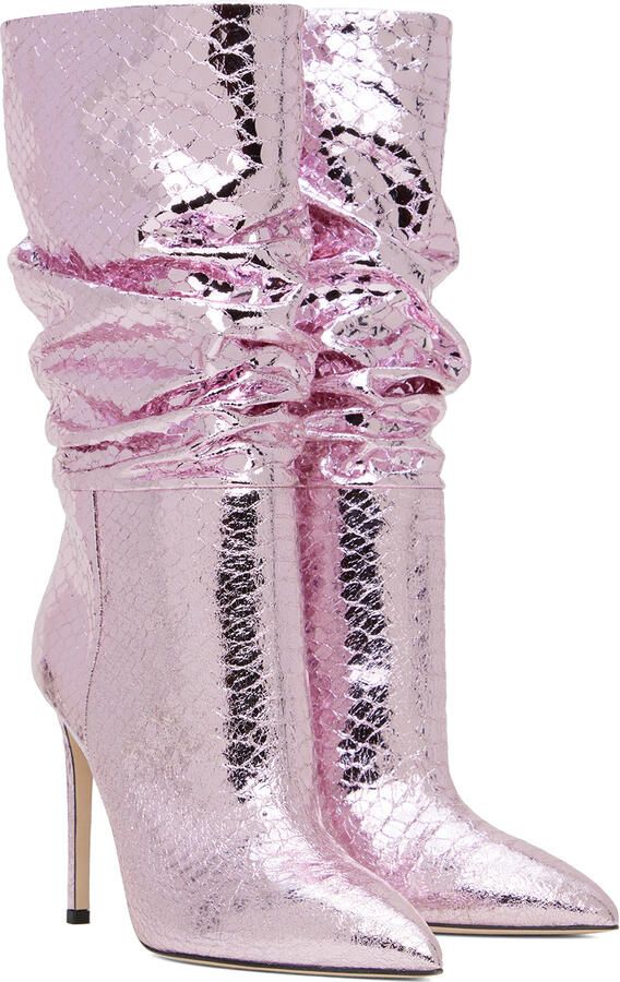 Paris Texas Pink Slouchy Boots - Picture 2