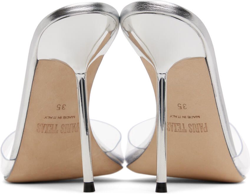 Paris Texas Silver Lidia Heeled Sandals