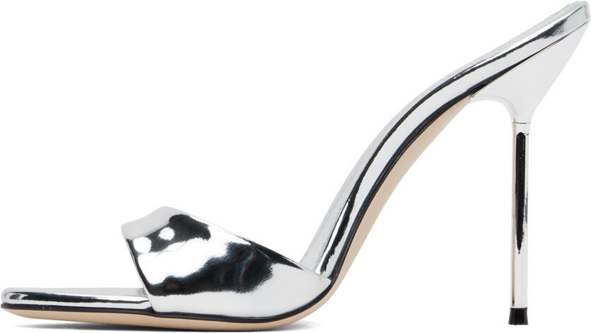 Paris Texas Silver Lidia Mules - Picture 3
