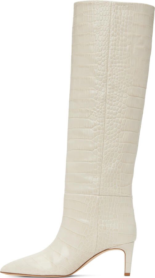 Paris Texas White Stiletto Boots - Picture 2