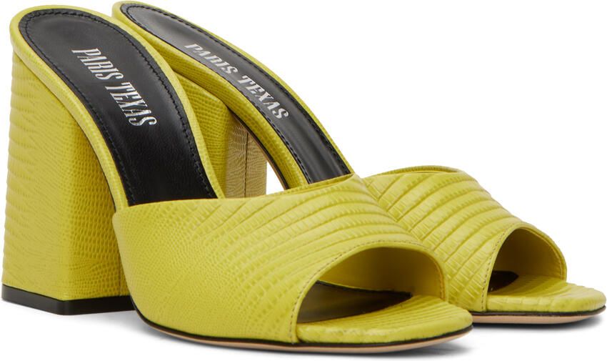 Paris Texas Yellow Anja Mules - Picture 2