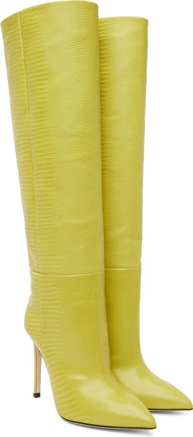 Paris Texas Yellow Stiletto Boots - Picture 2