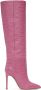 Paris Texas Pink Croc Stiletto Boots - Thumbnail 1